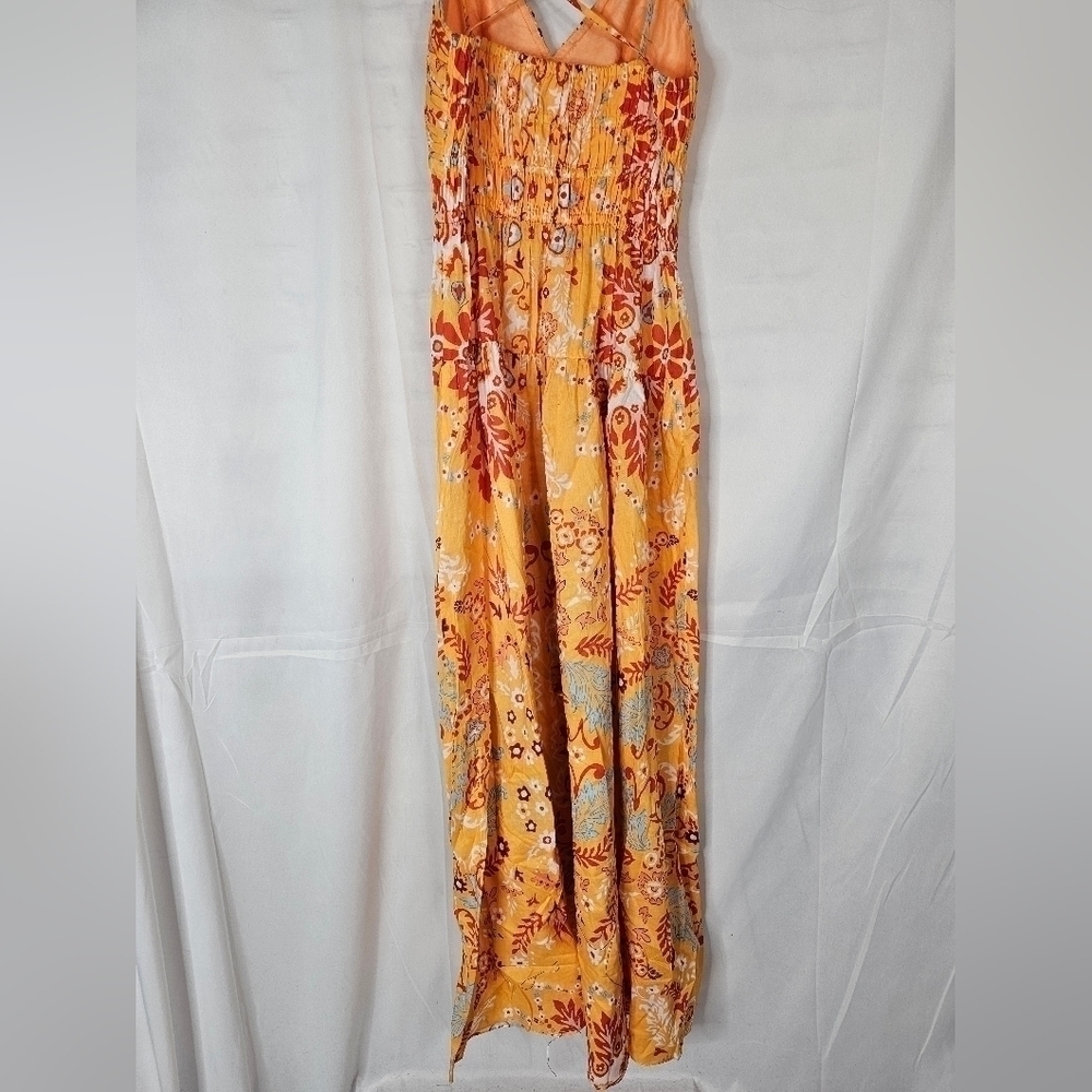 DEREK Lam 10 Crosby size 2 orange paisley maxi dress with halter NWOT - Picture 9 of 9